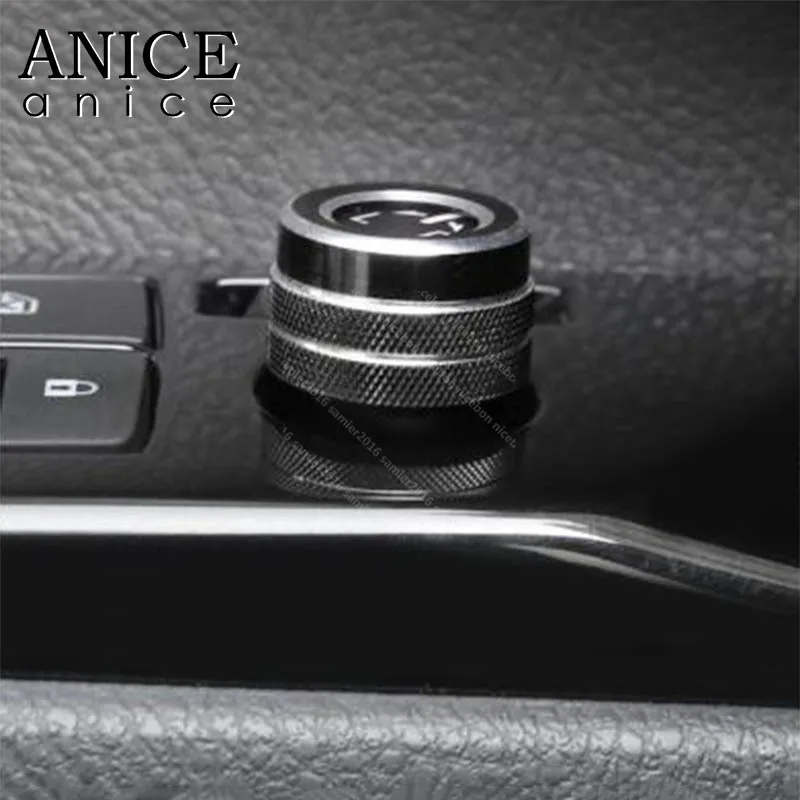 Черная Обложка из алюминиевого сплава с кольцом заднего вида для Toyota Camry Corolla