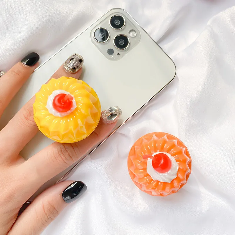 macaron color jelly pudding universal grip tok phone holders socket for iphone for samsung support telephone lazy bracket free global shipping