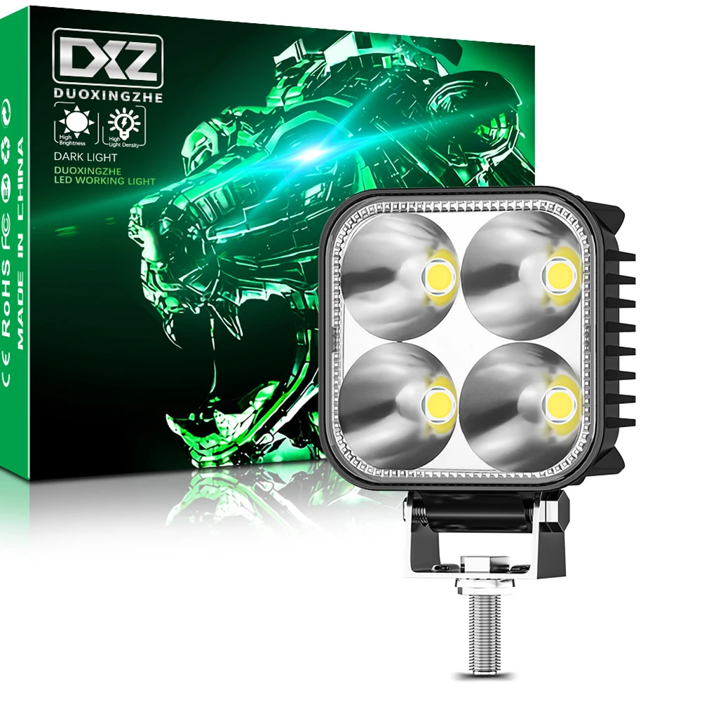 

6500K Driving Lamp Waterproof Portable LED Flood Lights Emergency Car Repairing Car SUV Boat Bar Truck 12W LED Work Light Bar