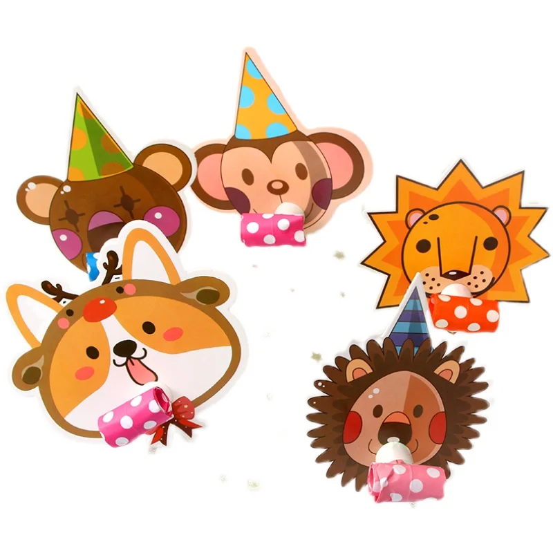 

Blowouts Whistle Clown Animal Cartoon Blowing Dragon For Kids Birthday Party Decoration Children Toys Supplies