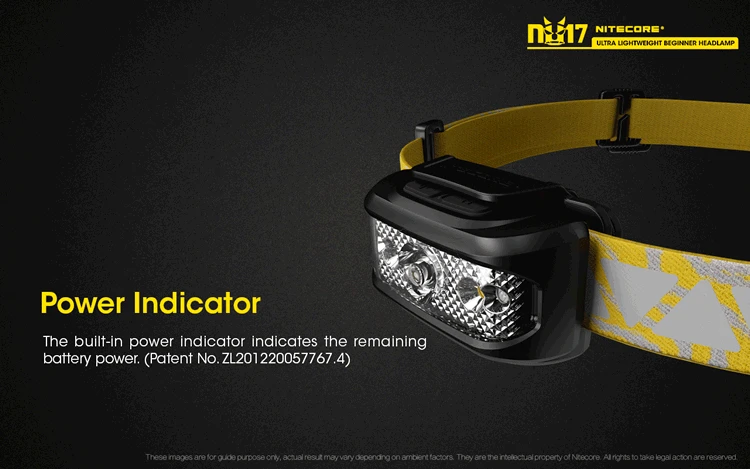 Nitecore NU17 ультра легкий налобный фонарь с зарядкой от USB белый+ CRI+ красный светодиодный водонепроницаемый налобный фонарь с батареей