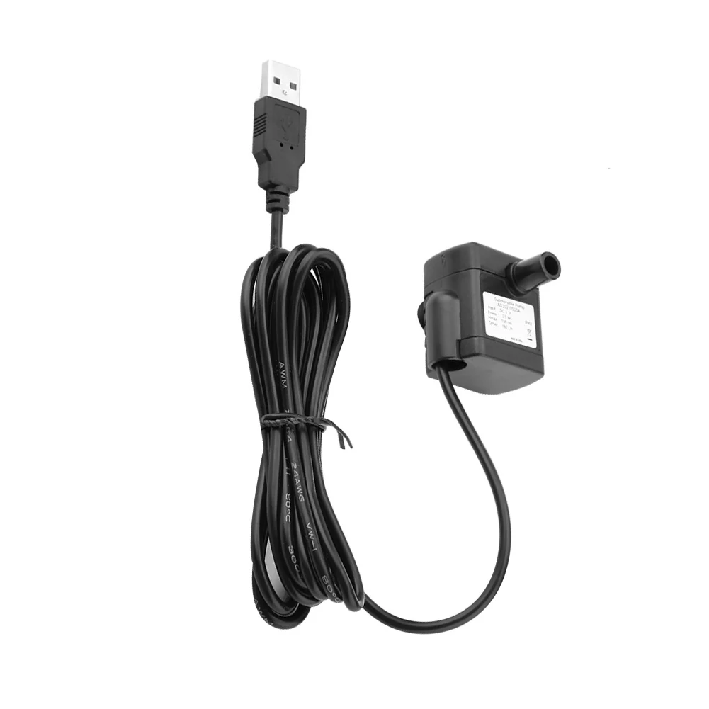 USB DC 5V Small Brushless Pump Aquarium Fish Tank Fountain Water Circulation Electric Miniature Submersible | Дом и сад
