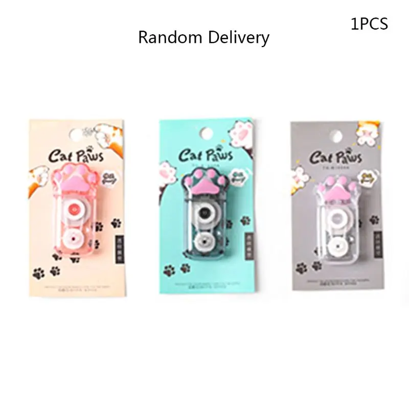 Cute Cat Paw Корректирующая лента Канцелярский корректор студенческие измененные