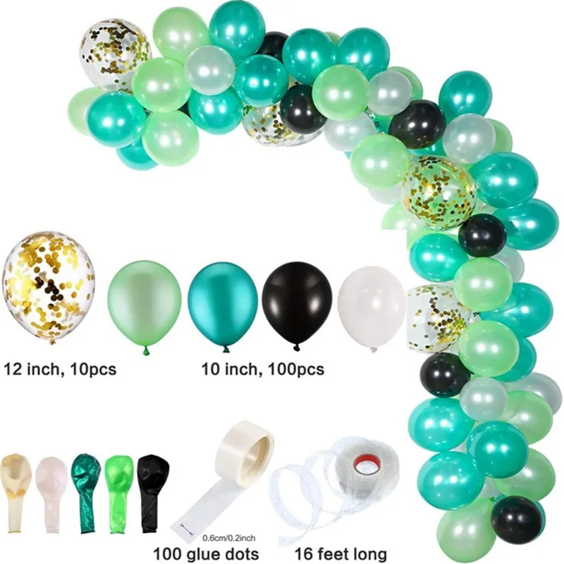 112pcs 100 шт./компл. розового цвета белого золота шары арки гирлянды Baby Shower девичник День рождения фон хром балон отделка Globos - Цвет: 112pcs