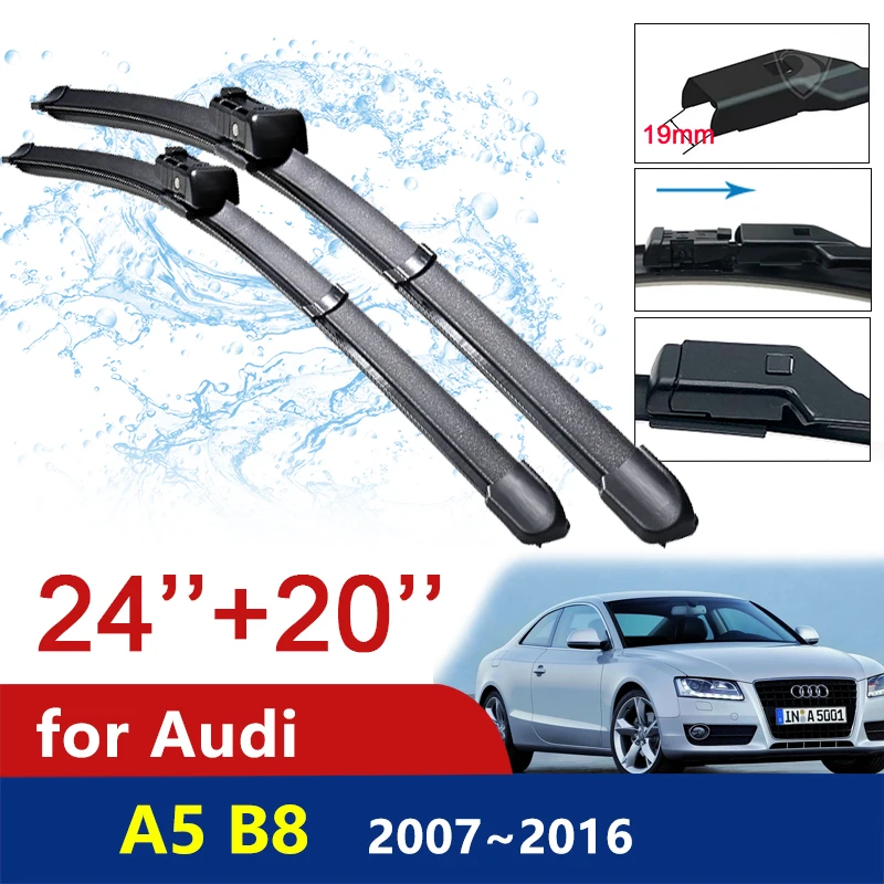 

Щетки стеклоочистителя для Audi A5, B8, 2007-2016, 8T, стеклоочистители, автомобильные аксессуары 2008, 2009, 2010, 2011, 2012, 2013, 2014, 2015