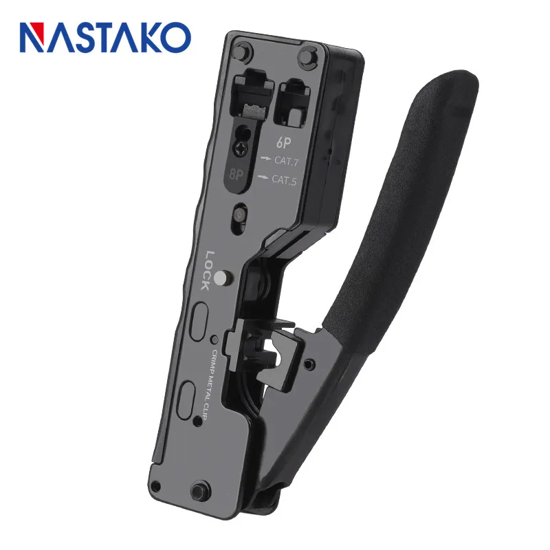 RJ45 Crimper RJ45 Crimping tool network Crimper tools For Cat7 Cat6 Cat5e rj45 RJ12 RJ11 Connector Cable Crimp Metal Clip Plugs