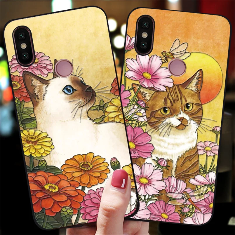 Чехол с 3D тиснением для Xiaomi Redmi Note 8 Pro 7 5 5A 6 8T 6A 7A 8A Mi A3 A1 5X A2 9 Lite 9T F1 CC9 CC9e|Бамперы| |