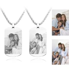 Индивидуальное именное ожерелье с фото, женское и мужское ювелирное изделие из нержавеющей стали, ожерелье, подарок на день Святого Валентина