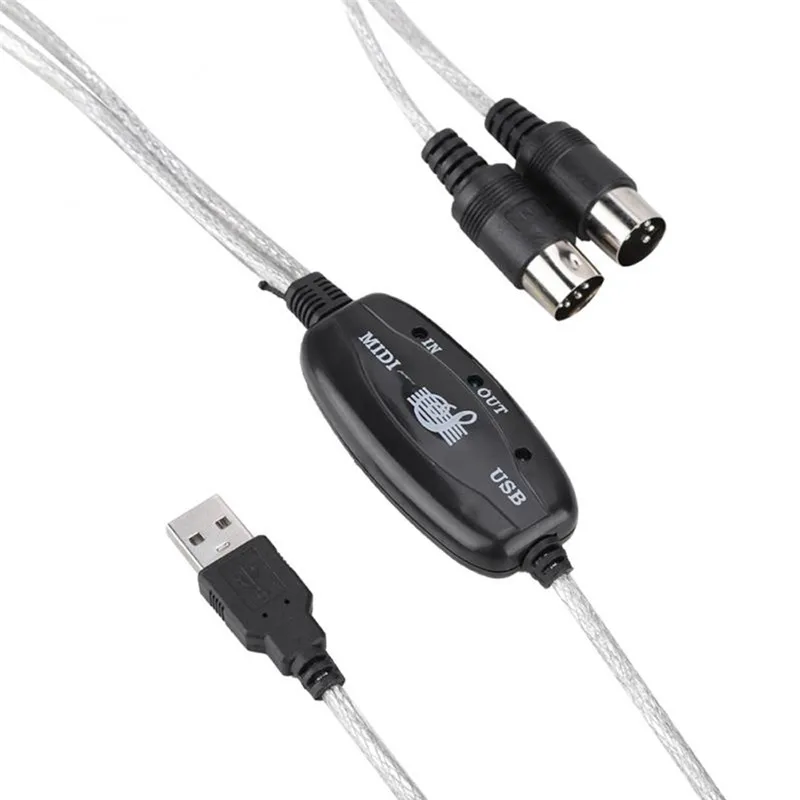 1,8 м линия для монтажа музыки MIDI-USB кабельная клавиатура музыкальный кабель MIDI кабель Высокое качество Аксессуары для музыкальных инструментов
