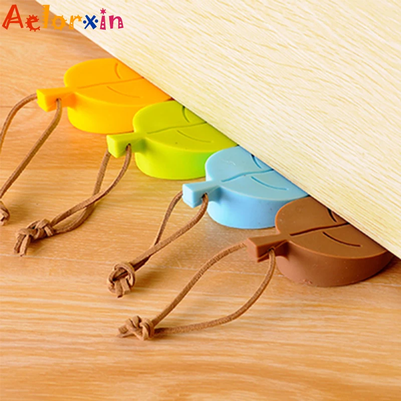 

Leaves Door Stop Baby Safety Silicone Door Stopper Door Stop Guards Safe Protector Child Safety Lock Baby Proofing Products