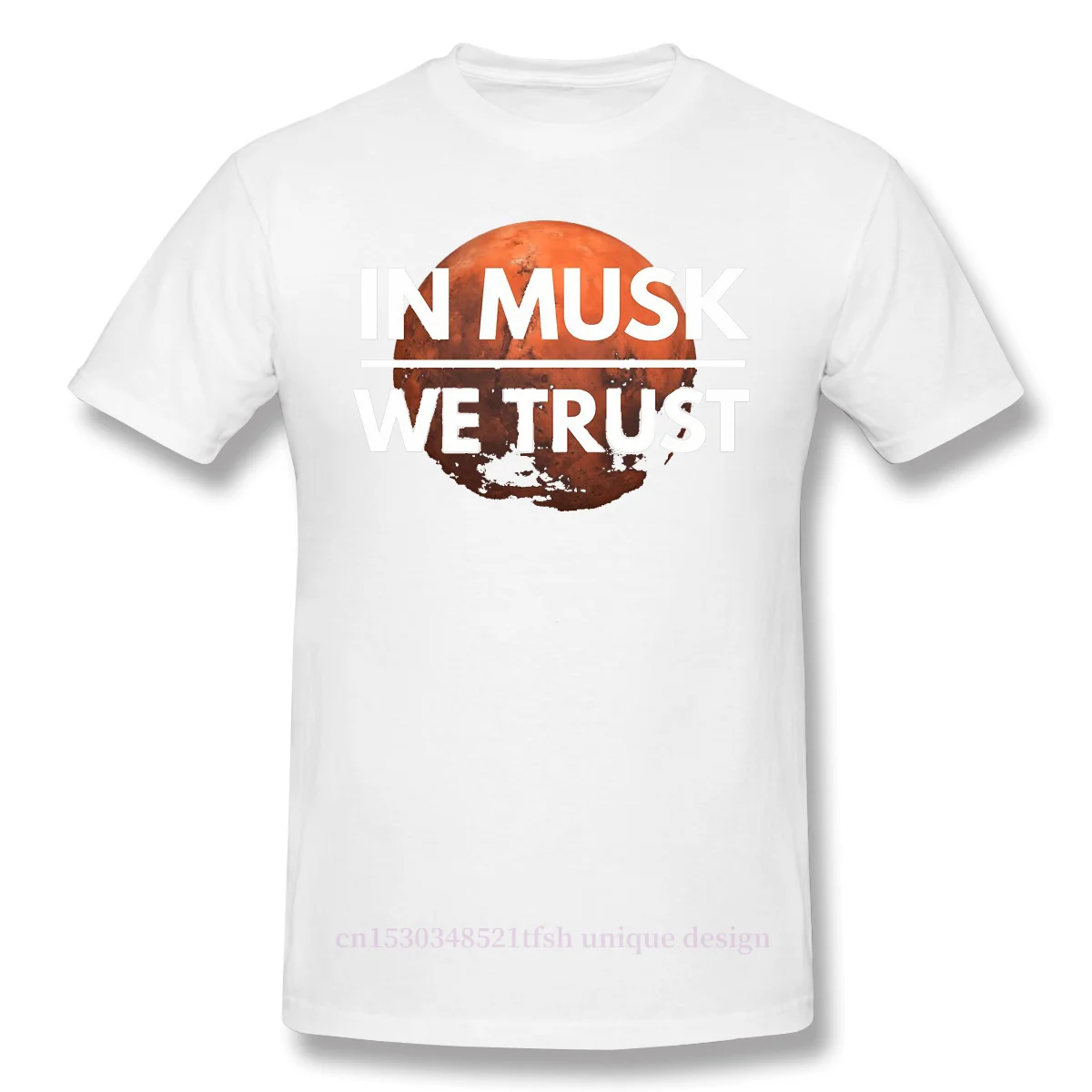 В мускус We Trust красного цвета из хлопка с принтом Детская футболка Camiseta Hombre