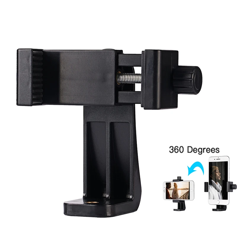 

Tripod Mount Adapter Cell Phone Stand Bracket Clip Vertical 360 Degree Rotatable For iPhone xiaomi Samsung Universal Smart phone