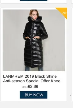 LANMREM Autumn And Winter New Products Fashion Color Matching High-end Slim Thick Long Down Jacket Women PB204