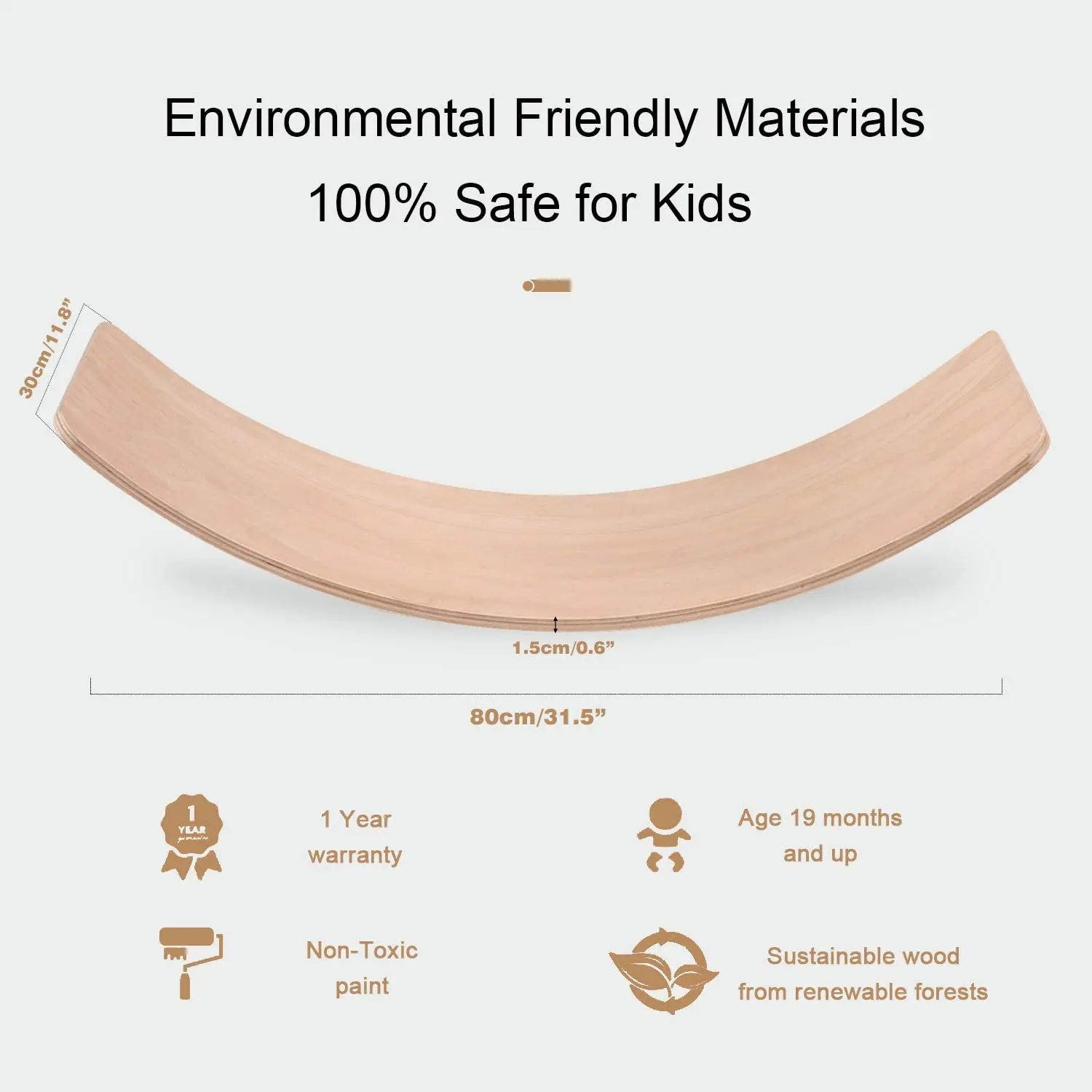 Доска для занятий йогой и фитнесом с изогнутыми качели деревянная доска