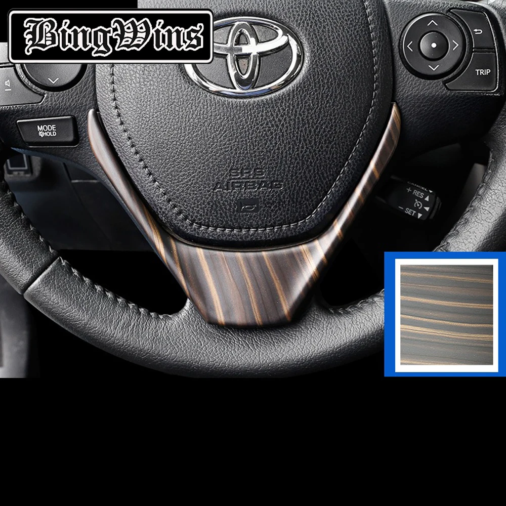 

Car styling For Toyota RAV4 2014-2019 steering wheel Sequin decoration Bright strip Interior Modification Car accessories