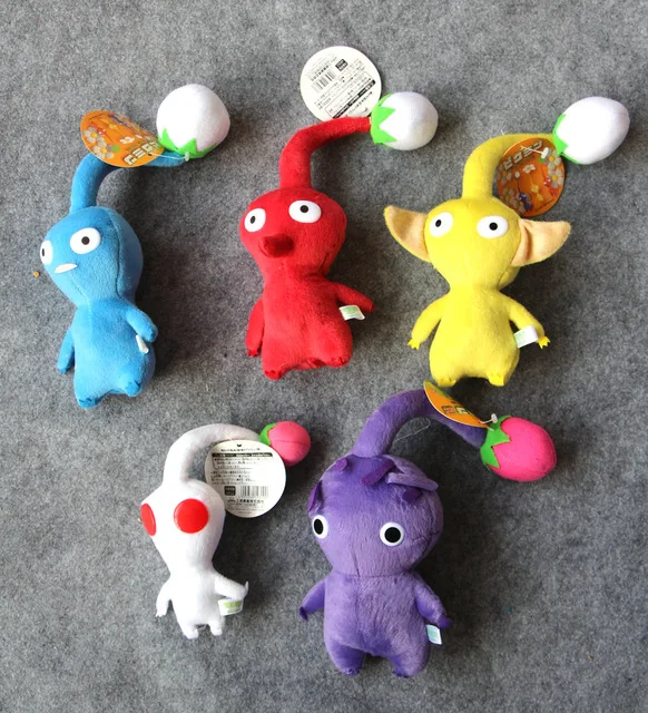 Новинка забавные мягкие плюшевые игрушки Pikmin синий желтый красный фиолетовый