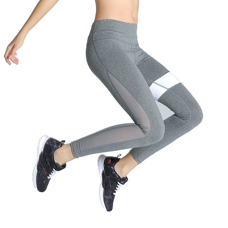 Брюки LUKITAS женские для фитнеса пикантные Сетчатые эластичные штаны с эффектом