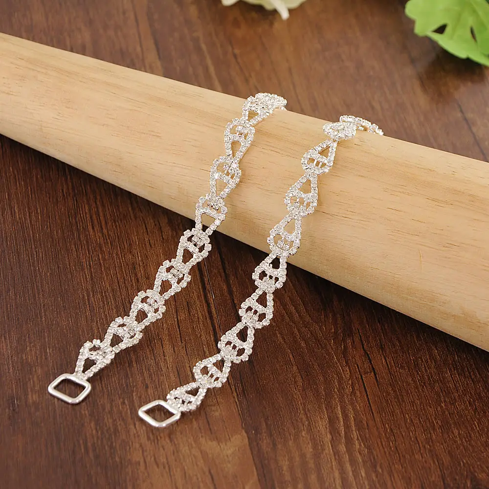 Свадебный пояс Стразы с серебряными кристаллами свадебный жемчужинами для