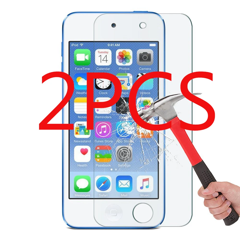 

2PCS 9H Clear 2.5D for iPod Touch 5 6 Tempered Glass Screen Protector On The for iPod Touch5 Touch6 Protective Film Glass Guard