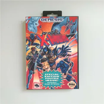 X Men США чехол с розничной коробкой 16 бит MD игровая карта для Sega Megadrive Genesis