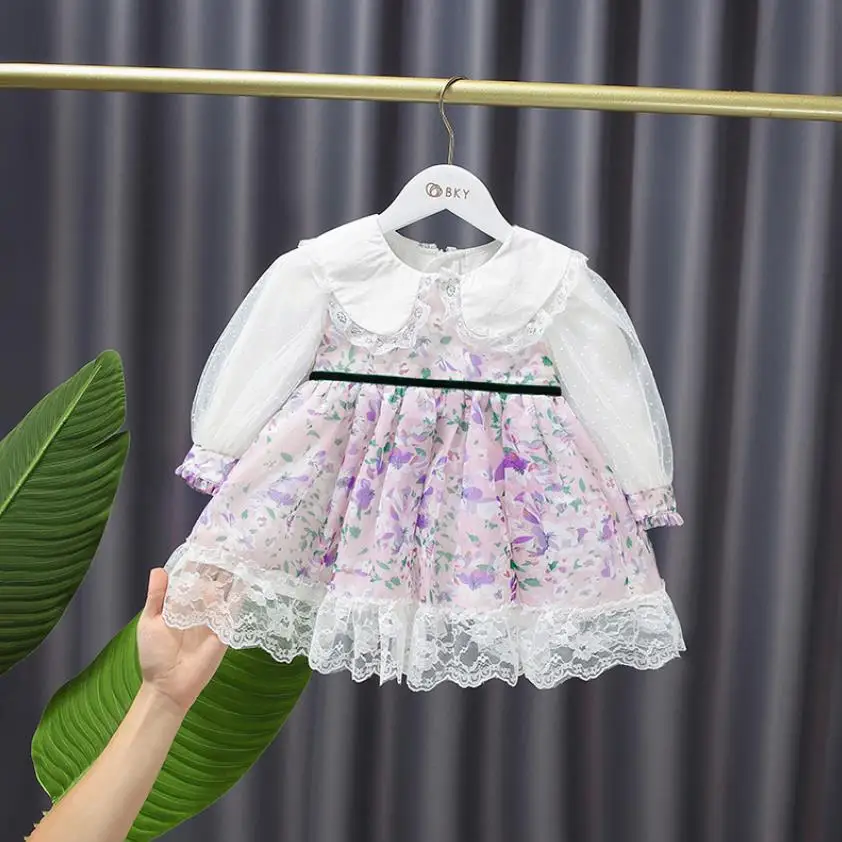 

Детское бальное платье Miayii, испанское винтажное кружево, с принтом, для дня рождения, Пасхи, принцессы, Лолиты, A599