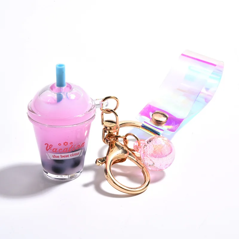 Креативный мини безалкогольных напитков брелок молочный чай в стиле Bubble Tea