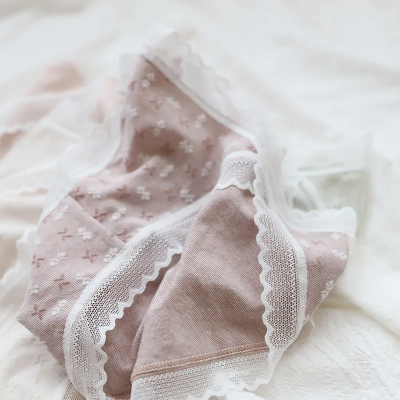Женские бесшовные кружевные трусы Комфортные летние с низкой посадкой | Женская