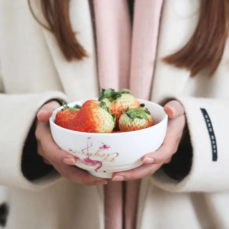 Большая суповая миска в японском стиле милая креативная мультяшная чашка для