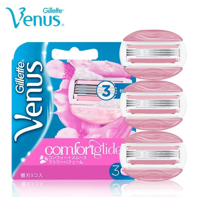 Оригинальные лезвия для бритья Gillette Venus Spa Breeze женщин удаления волос девочек Vns