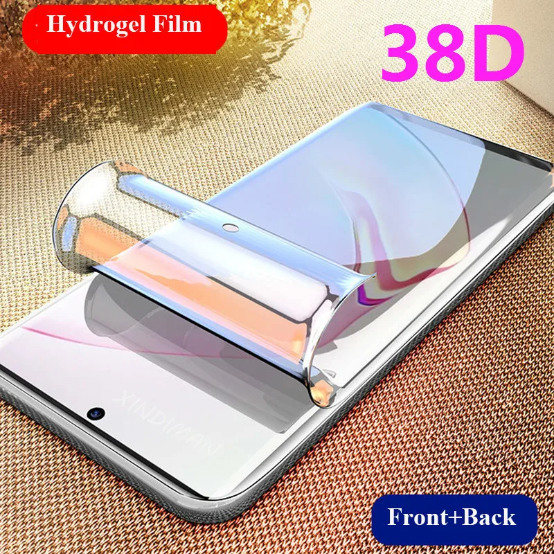 38D спереди + сзади гидрогель пленка для samsungNote8 note9 note10 note10pro протектор экрана forsamsung