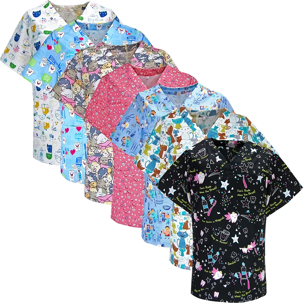 Мода скраб топ Кепка униформа для кормления лабораторная клиника стоматолог