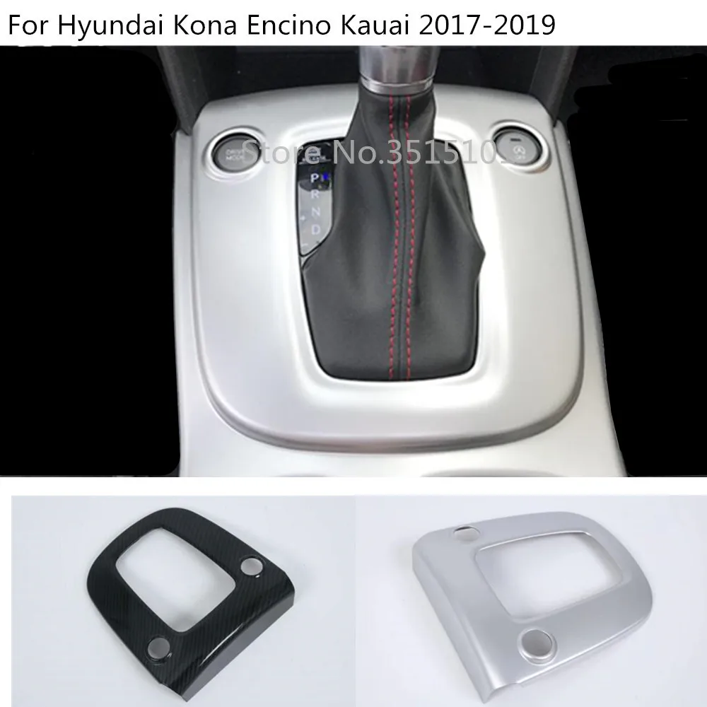 

Автомобиль покрытие палку Ближний Front Shift останов Кубка весло лампы рамка Отделка 1 шт. для Hyundai Kona Энсино Кауаи 2017 2018 2019 2020