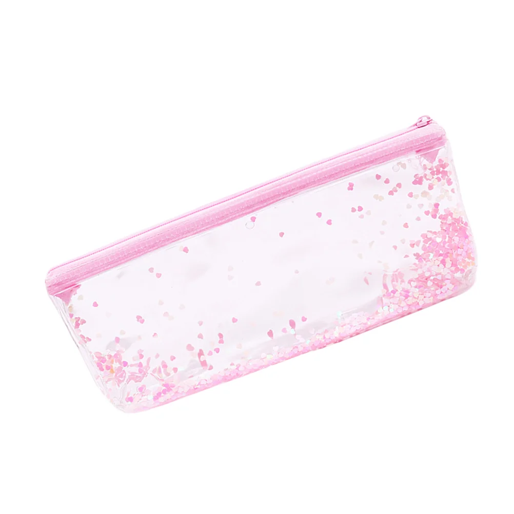 

2 Pcs Sequined Pencil Bags Pencil Cases Stationery Storage Bags Pouches Makeup Cases Coin Purse