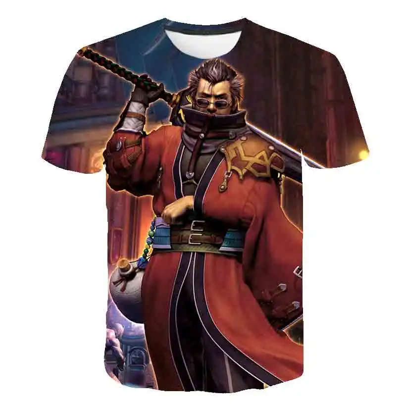 

Men's and women's short-sleeved shirt, summer t-shirt with 3d final fantasy print, unisex, breathable and large size, 2021