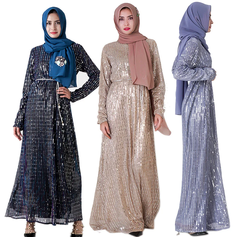 

Muslimwear women Dubai shining luxury evening dress