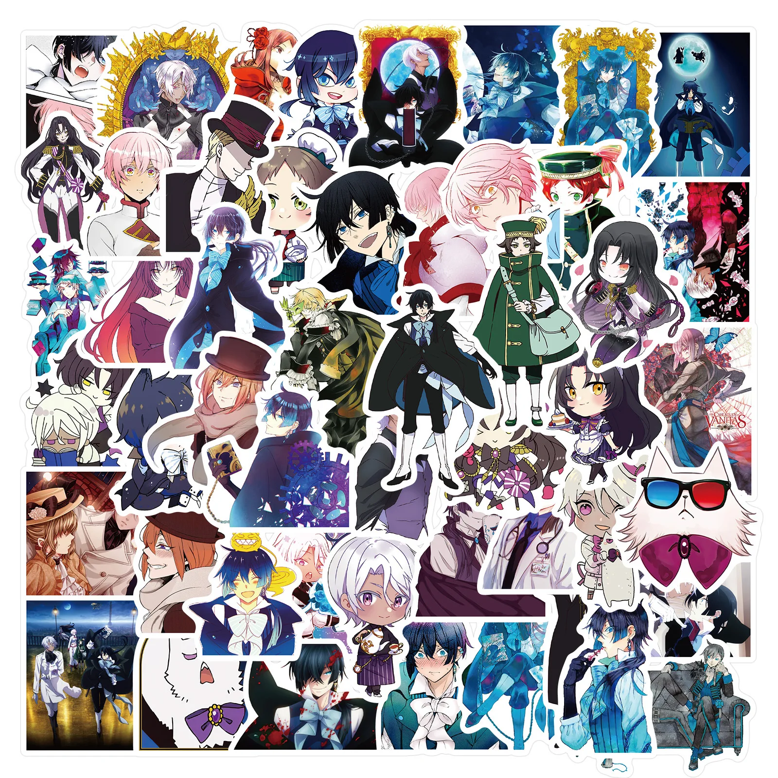 

50pcs Anime Vanitas' Notes Graffiti Stickers Decoration Guitar Luggage Fridge Notebook Waterproof Sticker