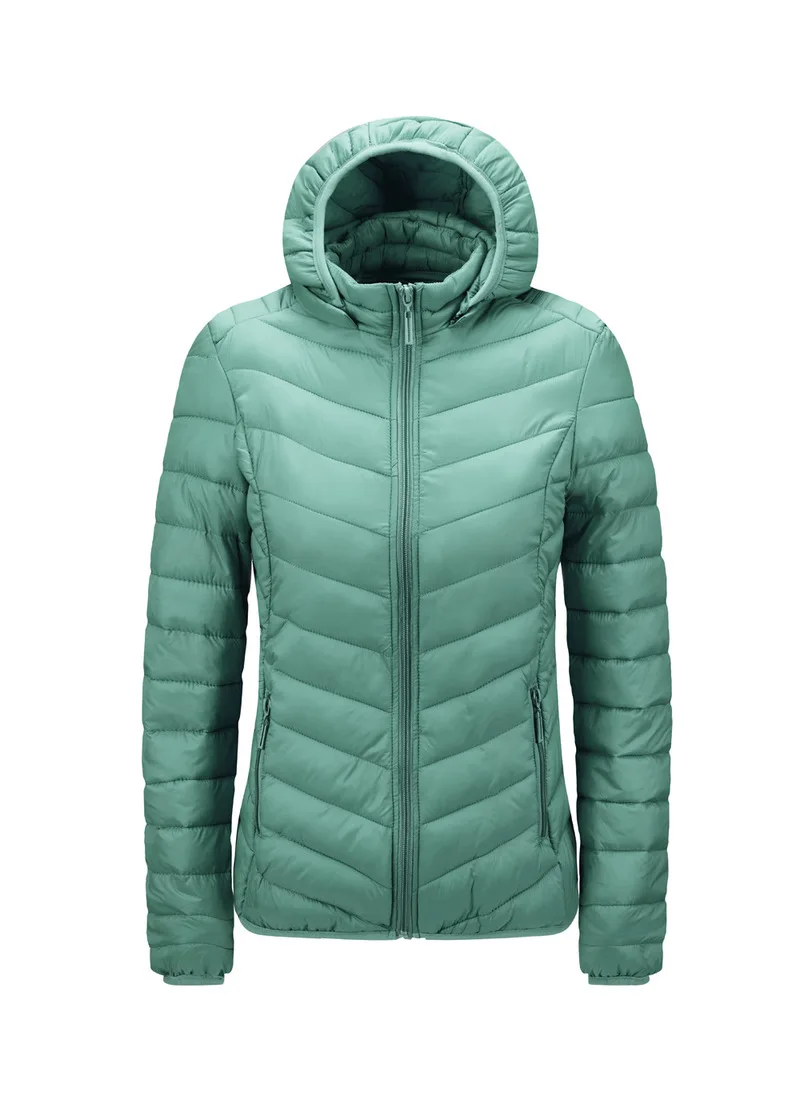 

Модная приталенная Женская куртка в полоску с воротником-стойкой на осень 2020