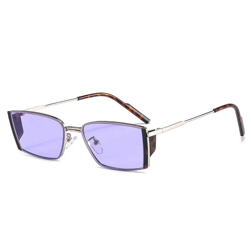 

2021 Модные прямоугольные цветные Солнцезащитные очки женские ретро очки конфетных цветов Цветные UV400 Мужские квадратные солнцезащитные очк...