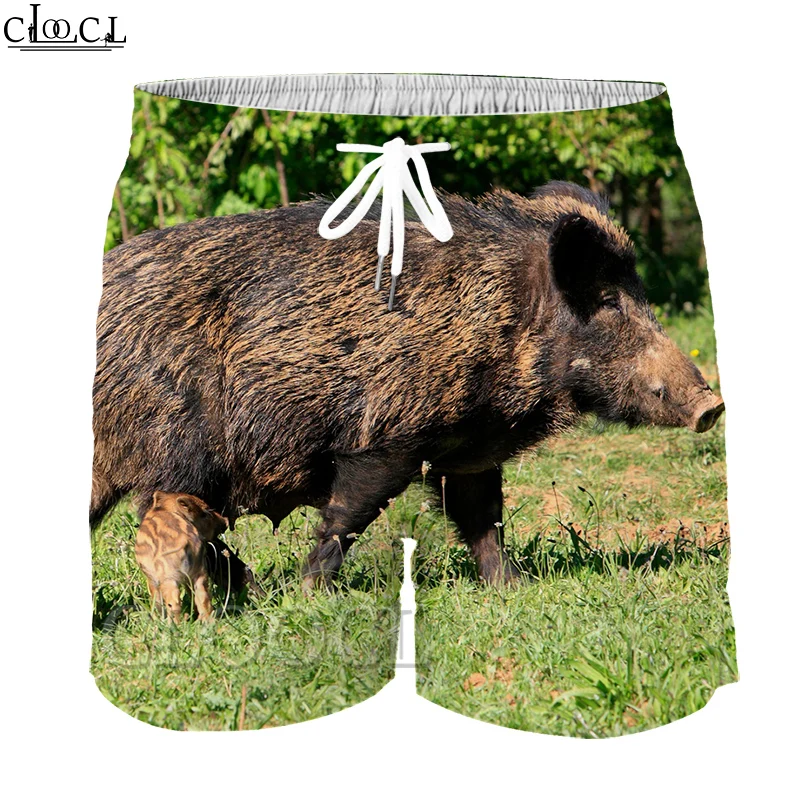 

CLOOCL Fashion Kids Wild Animal Wild Boar 3D Print Pants Shorts Summer Beach Shorts Cartoon Summer Boy Girl Short Pants