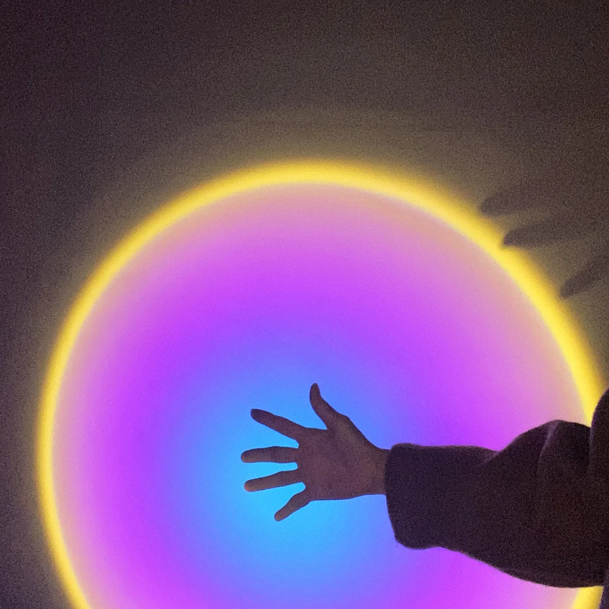 

2021 USB Button Rainbow Sunset Projector Atmosphere Led Night Light Home Coffe Shop Background Wall Decoration Colorful Lamp Toy