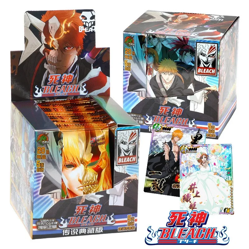 

Bleach Kurosaki Ichigo Inoue Orihime Ishida Uryuu Sado Yasutora Kisuke Anime Game Collection Cards Kids Boys Toys For Children