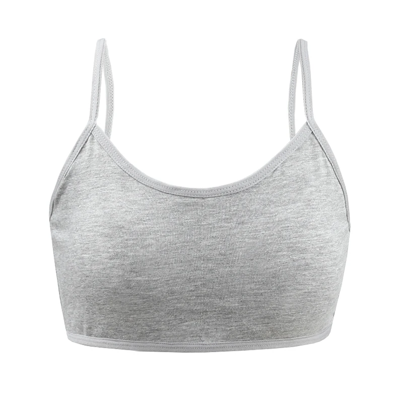 3 шт./лот детский хлопковый тренировочный бюстгальтер для девочек-подростков