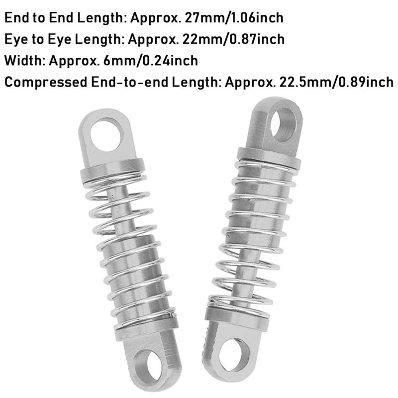 

4Pcs Shock Absorber Damper Oil Filled Type for 1/28 Wltoys K969 & 1set Pull Rods Drag Link Suspension for MN D90 D91