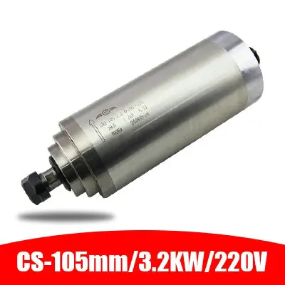 Электродвигатель шпинделя 220 В/380 В кВт диаметр 105 мм с водяным охлаждением