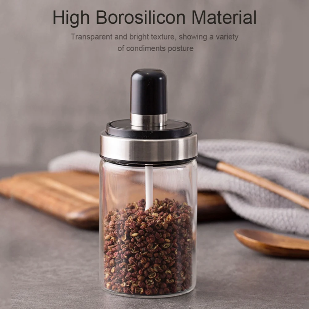 Стеклянные мерные контейнеры для специй бутылка приправ соли перца кухонная