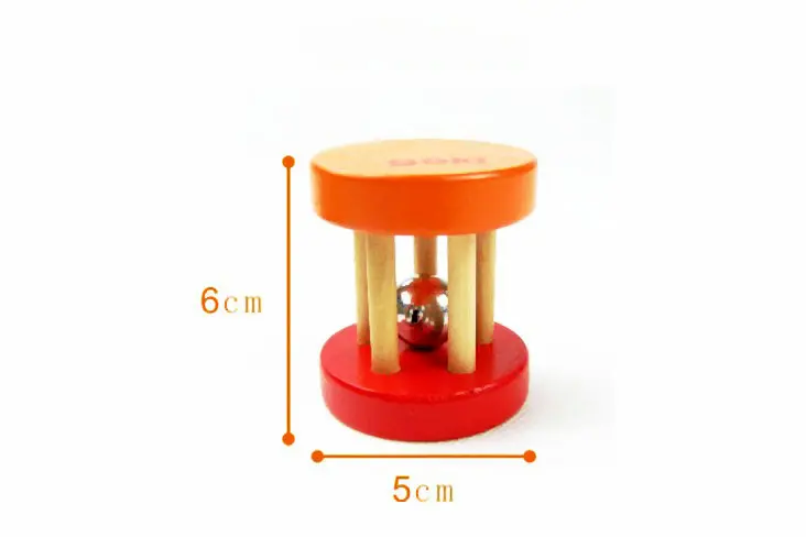 

Free Shipping Baby Rattles Mobiles Toddler Wooden Handbell 2pcs Kids Music Rattle Educational Classic Musical Wood Toys Gift
