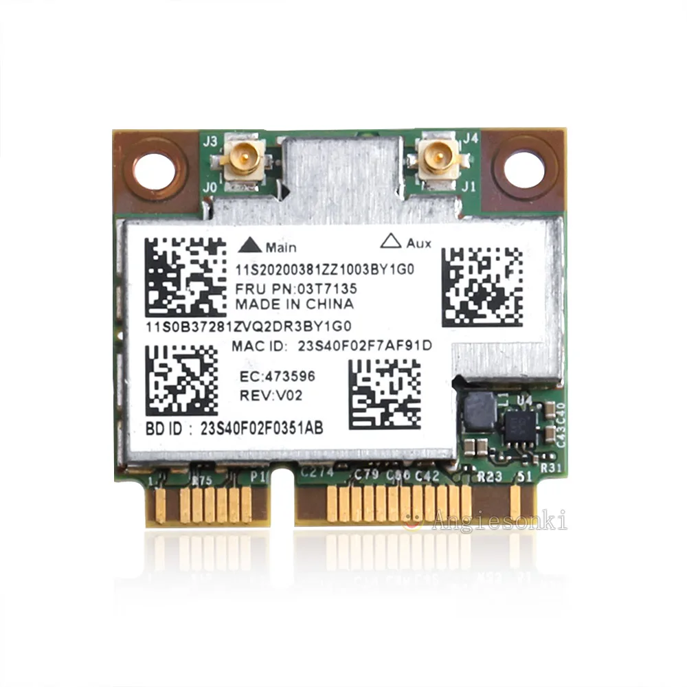 

Lenovo 03T8215 BCM94352HMB Wireless-AC Bluetooth4.0 Dual Band 867Mbps Wifi Card