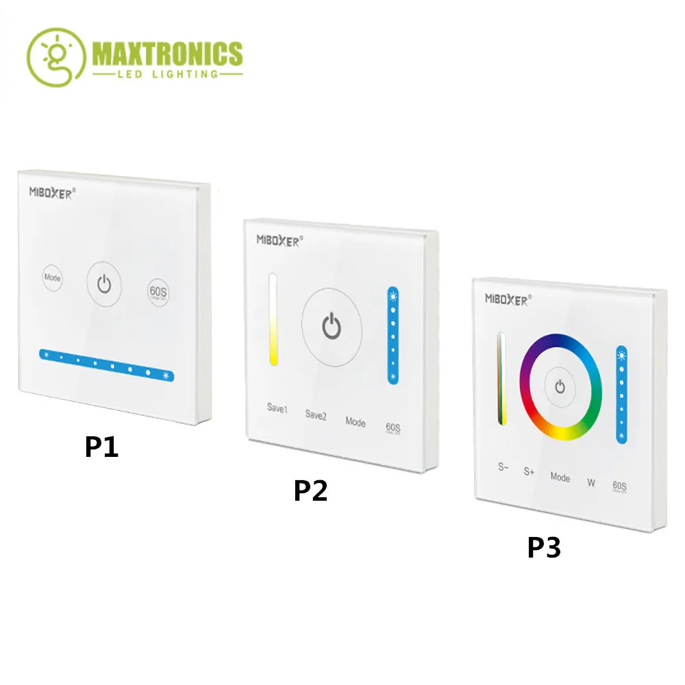 Умный светодиодный сенсорный контроллер Miboxer для RGB RGBW + CCT/Одноцветный Milight P1 P2 P3