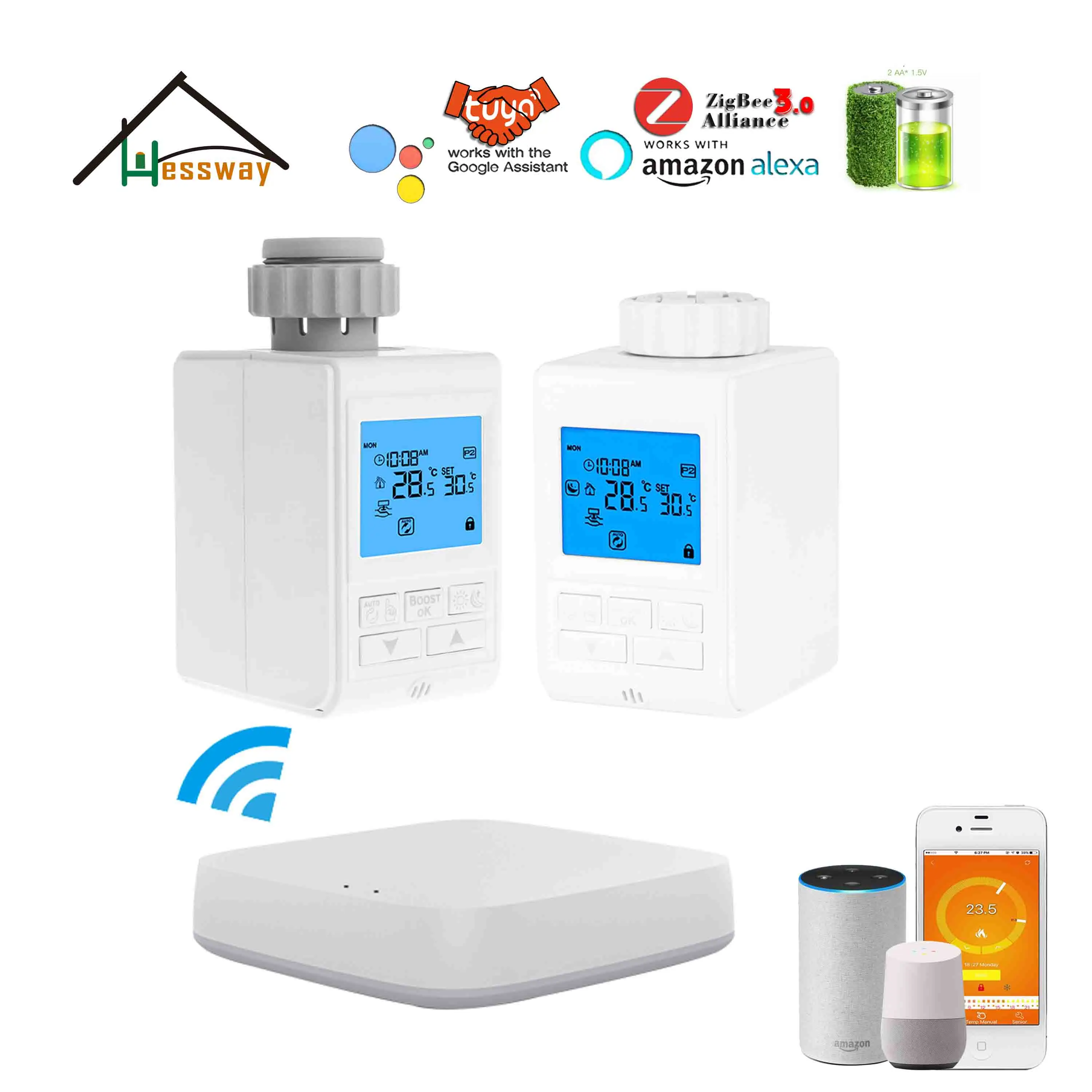 Wi Fi контроллер приложения gateway zigbee3.0 радиатор термостат для маршрута 4 5 мм