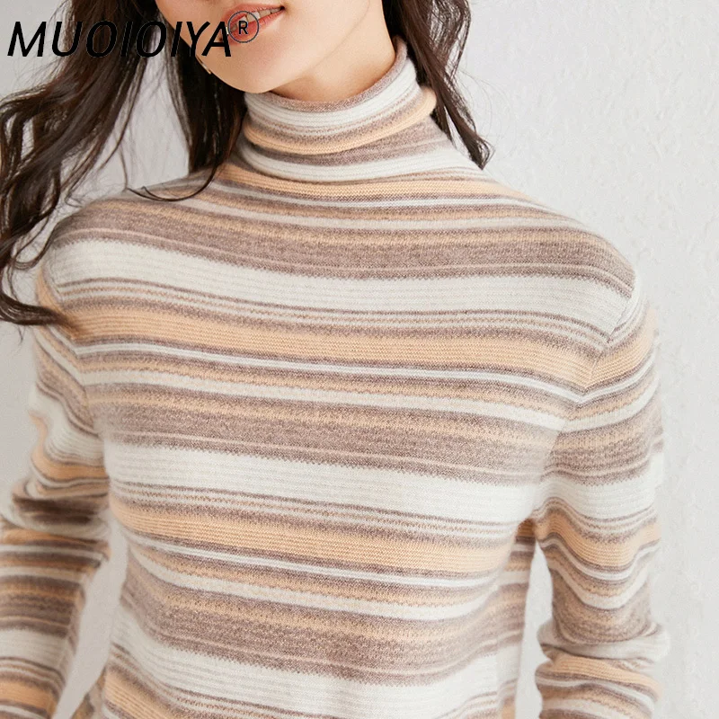 

Cashmere Knitted Sweater Women Turtlene Elasticity Long Sleeve Standard Knitwear Autumn Winter Fashion Female Soft S-2XL Jumper